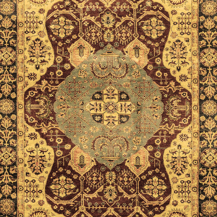 Machine Washable Persian Brown Traditional Rug, wshabs3221brn