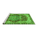 Sideview of Machine Washable Persian Green Traditional Area Rugs, wshabs3221grn