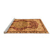 Sideview of Machine Washable Persian Orange Traditional Area Rugs, wshabs3221org