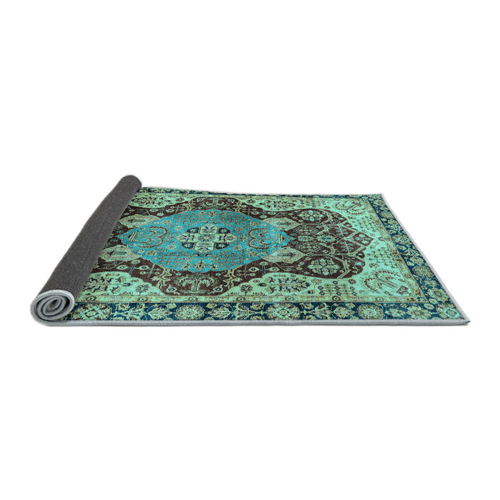 Sideview of Persian Light Blue Traditional Rug, abs3221lblu