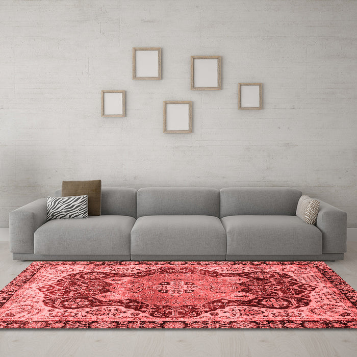 Traditional Red Washable Rugs