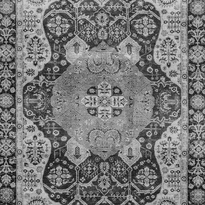Machine Washable Persian Gray Traditional Rug, wshabs3221gry