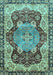 Machine Washable Persian Light Blue Traditional Rug, wshabs3221lblu