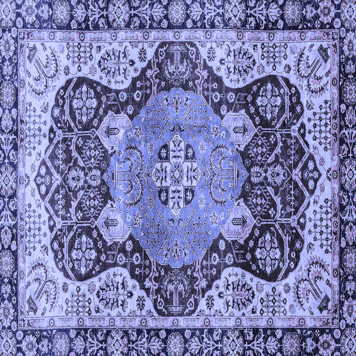 Square Persian Blue Traditional Rug, abs3221blu