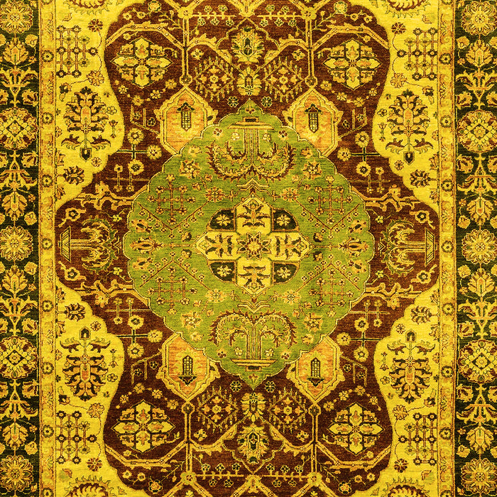 Machine Washable Persian Yellow Traditional Rug, wshabs3221yw