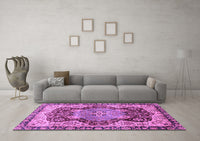 Machine Washable Persian Purple Traditional Rug, wshabs3221pur