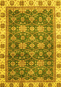 Oriental Yellow Traditional Rug, abs3222yw