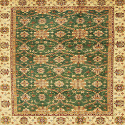 Square Machine Washable Abstract Red Brown Rug, wshabs3222