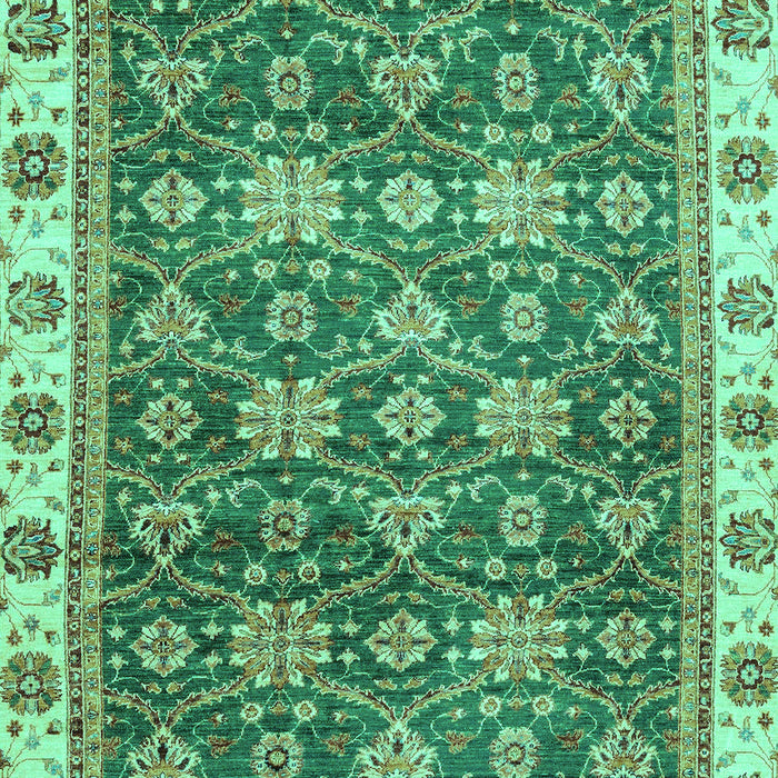 Machine Washable Oriental Turquoise Traditional Area Rugs, wshabs3222turq