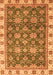 Machine Washable Oriental Orange Traditional Area Rugs, wshabs3222org