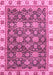 Machine Washable Oriental Pink Traditional Rug, wshabs3222pnk