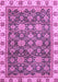 Machine Washable Oriental Purple Traditional Area Rugs, wshabs3222pur