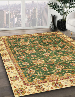 Machine Washable Abstract Red Brown Rug in a Family Room, wshabs3222