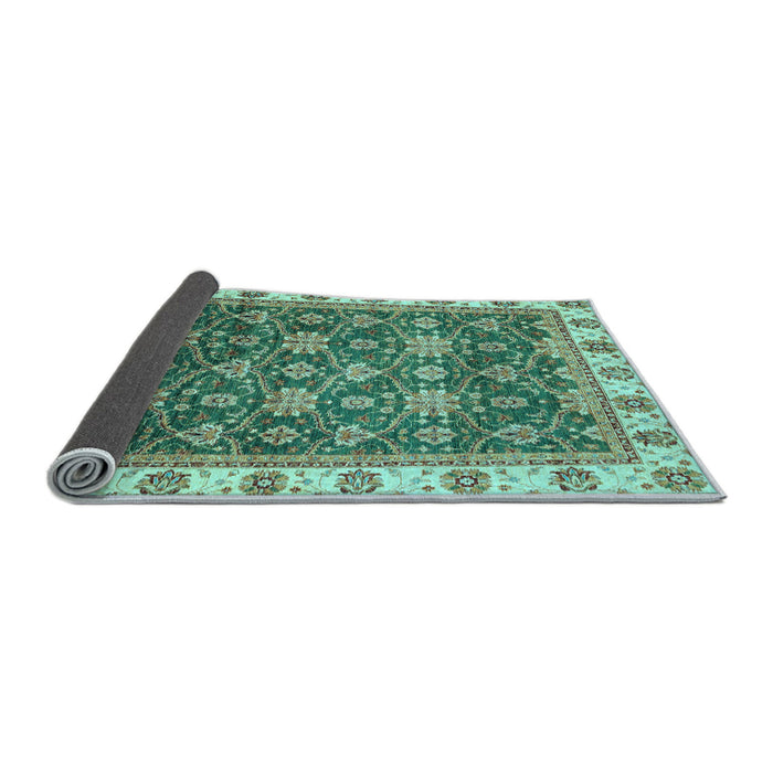 Sideview of Oriental Light Blue Traditional Rug, abs3222lblu