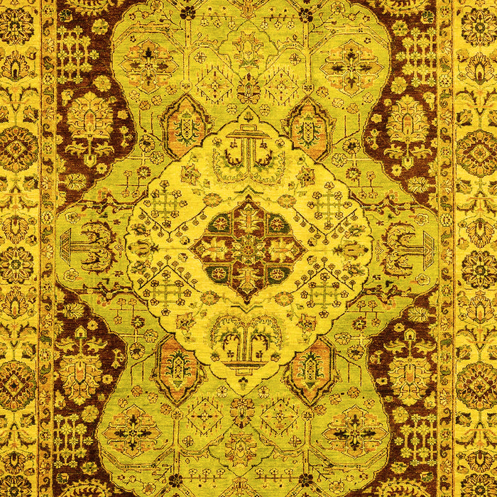 Oriental Yellow Traditional Rug, abs3223yw
