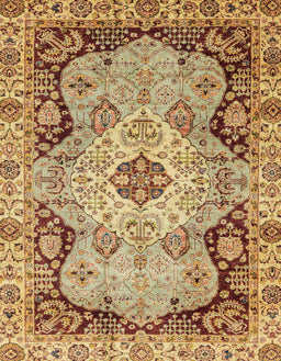 Abstract Yellow Orange Oriental Rug, abs3223