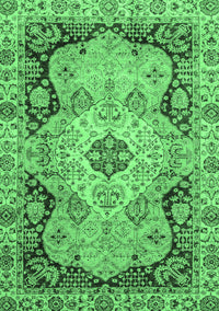 Oriental Emerald Green Traditional Rug, abs3223emgrn