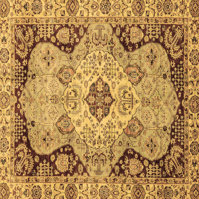 Square Oriental Brown Traditional Rug, abs3223brn