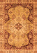 Machine Washable Oriental Orange Traditional Area Rugs, wshabs3223org