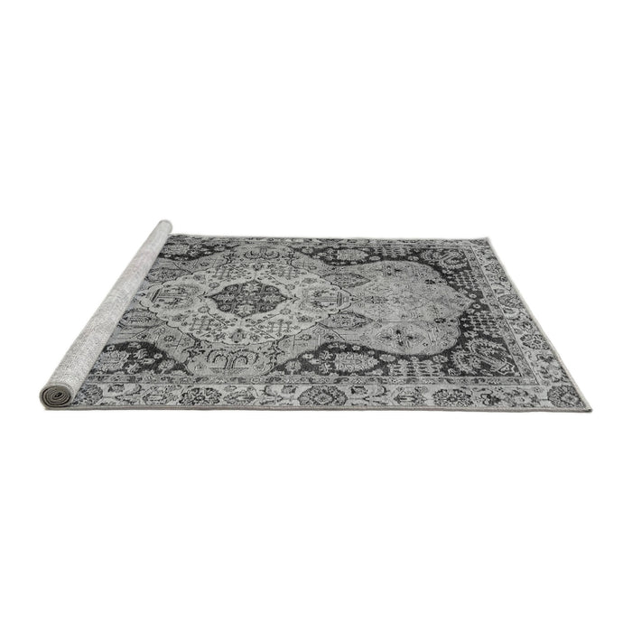Sideview of Machine Washable Oriental Gray Traditional Rug, wshabs3223gry