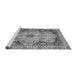 Sideview of Machine Washable Oriental Gray Traditional Rug, wshabs3223gry