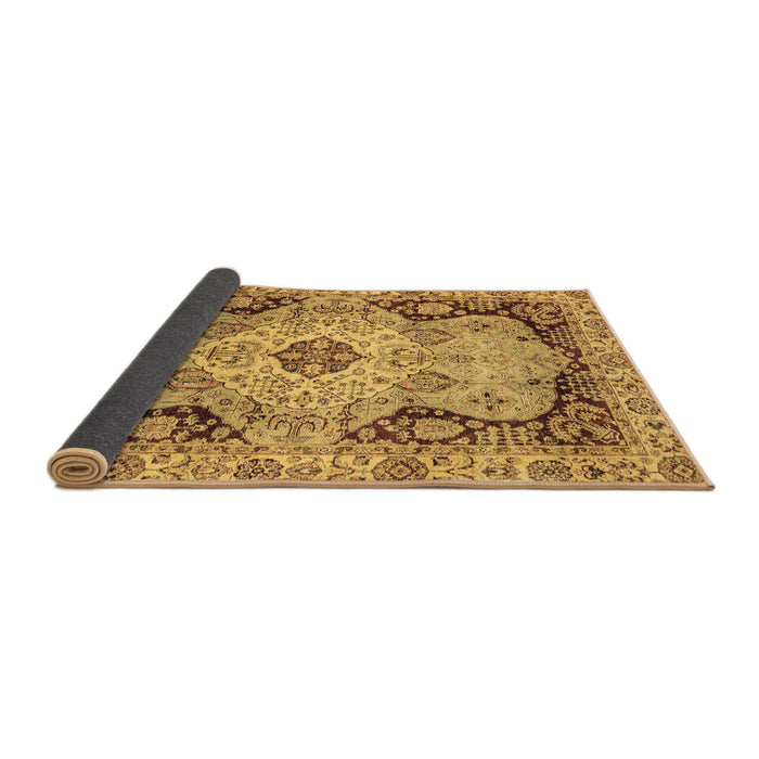 Sideview of Oriental Brown Traditional Rug, abs3223brn
