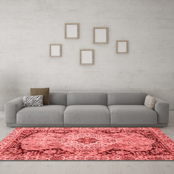 Traditional Red Washable Rugs