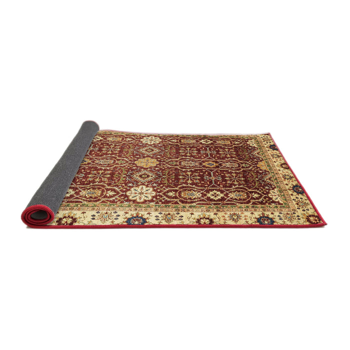 Sideview of Abstract Red Modern Rug, abs3224