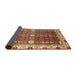 Sideview of Abstract Red Modern Rug, abs3224