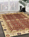 Machine Washable Abstract Tomato Red Rug in a Family Room, wshabs3224