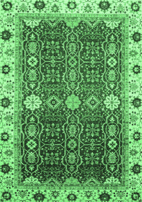 Abstract Emerald Green Modern Rug, abs3224emgrn