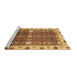 Sideview of Machine Washable Abstract Brown Modern Rug, wshabs3224brn