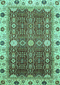 Abstract Turquoise Modern Rug, abs3224turq