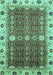 Abstract Turquoise Modern Rug, abs3224turq