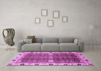 Machine Washable Abstract Purple Modern Rug, wshabs3224pur