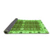 Sideview of Abstract Green Modern Rug, abs3224grn