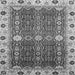 Square Machine Washable Abstract Gray Modern Rug, wshabs3224gry