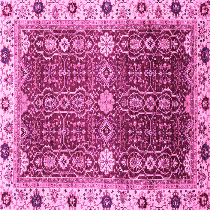 Square Abstract Pink Modern Rug, abs3224pnk