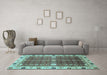 Machine Washable Abstract Light Blue Modern Rug in a Living Room, wshabs3224lblu