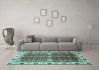 Machine Washable Abstract Light Blue Modern Rug, wshabs3224lblu