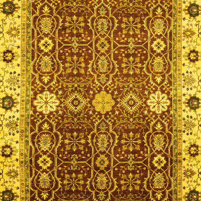 Abstract Yellow Modern Rug, abs3224yw