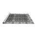 Sideview of Machine Washable Abstract Gray Modern Rug, wshabs3224gry