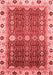 Abstract Red Modern Area Rugs