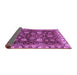 Sideview of Abstract Purple Modern Rug, abs3225pur