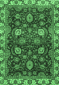 Abstract Emerald Green Modern Rug, abs3225emgrn