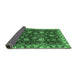 Sideview of Abstract Emerald Green Modern Rug, abs3225emgrn