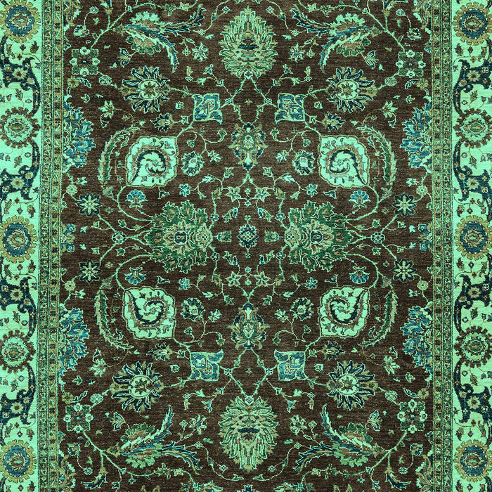 Machine Washable Abstract Turquoise Modern Area Rugs, wshabs3225turq
