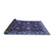 Sideview of Abstract Blue Modern Rug, abs3225blu