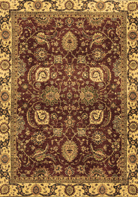 Abstract Brown Modern Rug, abs3225brn