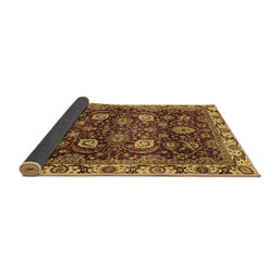 Sideview of Abstract Brown Modern Rug, abs3225brn